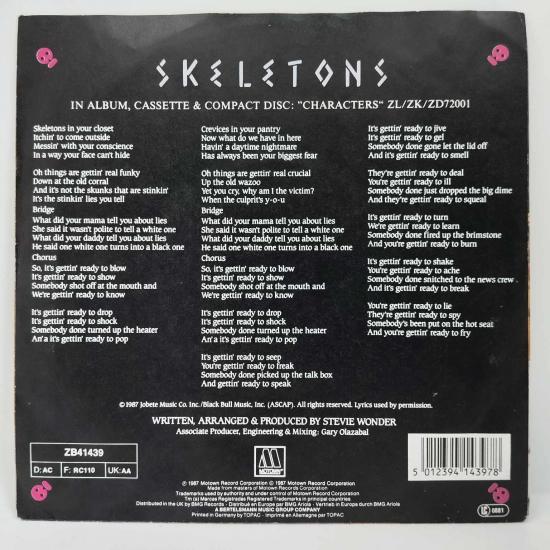 Stevie wonder skeletons single vinyle 45t occasion 1