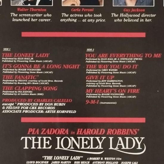 The lonely lady original soundtrack album vinyle occasion 1